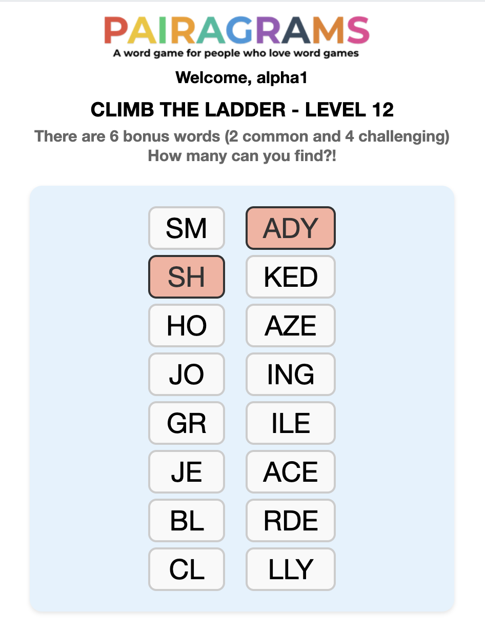 How to play Ladder example